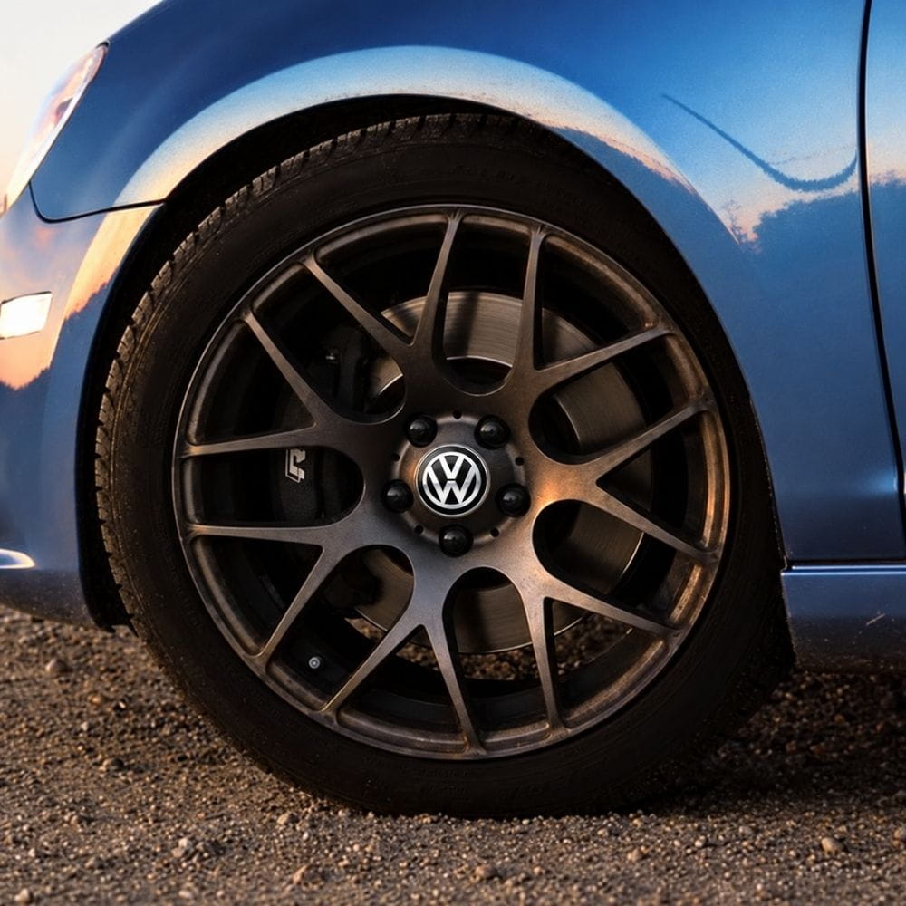 Tapa bujes con logo Volkswagen para centro de llantas de 60 mm