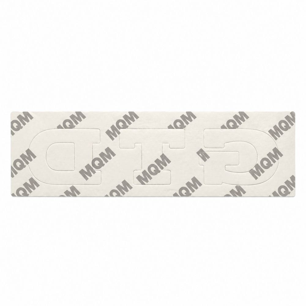 Emblema metálico GTD cromado para portón trasero de Golf VI y VII con relieve