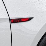 Emblema GTD rojo y negro para aletas laterales de VW Golf 6, 7 y 7.5.