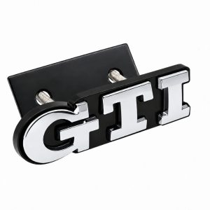 Emblema GTI cromado para parrilla delantera de VW Golf 5, 6, 7 y Polo IV, V, VI.
