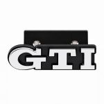 Emblema GTI cromado para parrilla delantera de VW Golf 5, 6, 7 y Polo IV, V, VI.