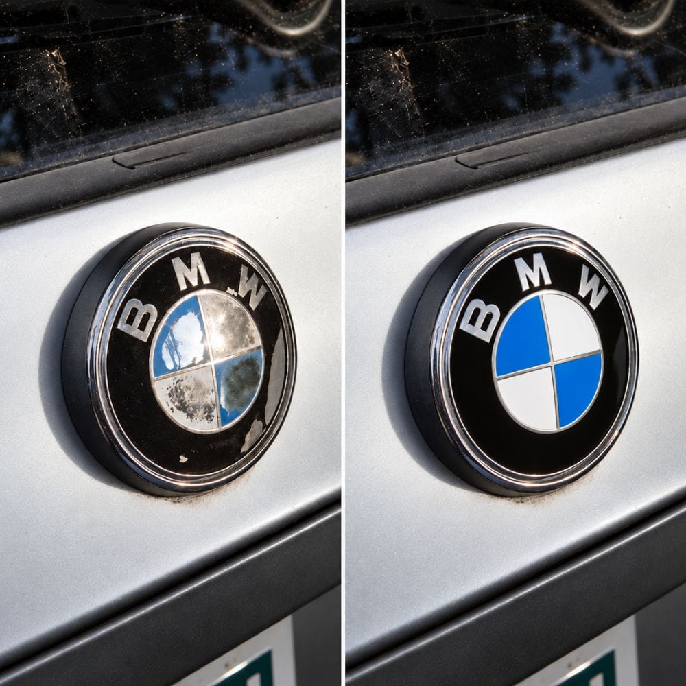 Emblema trasero clásico para portón de coche BMW X3 E83.