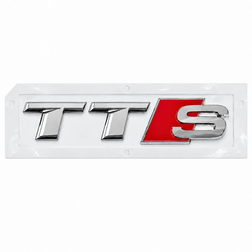 Emblema TTS cromado para maletero de coche Audi TTS 8S y otros modelos.