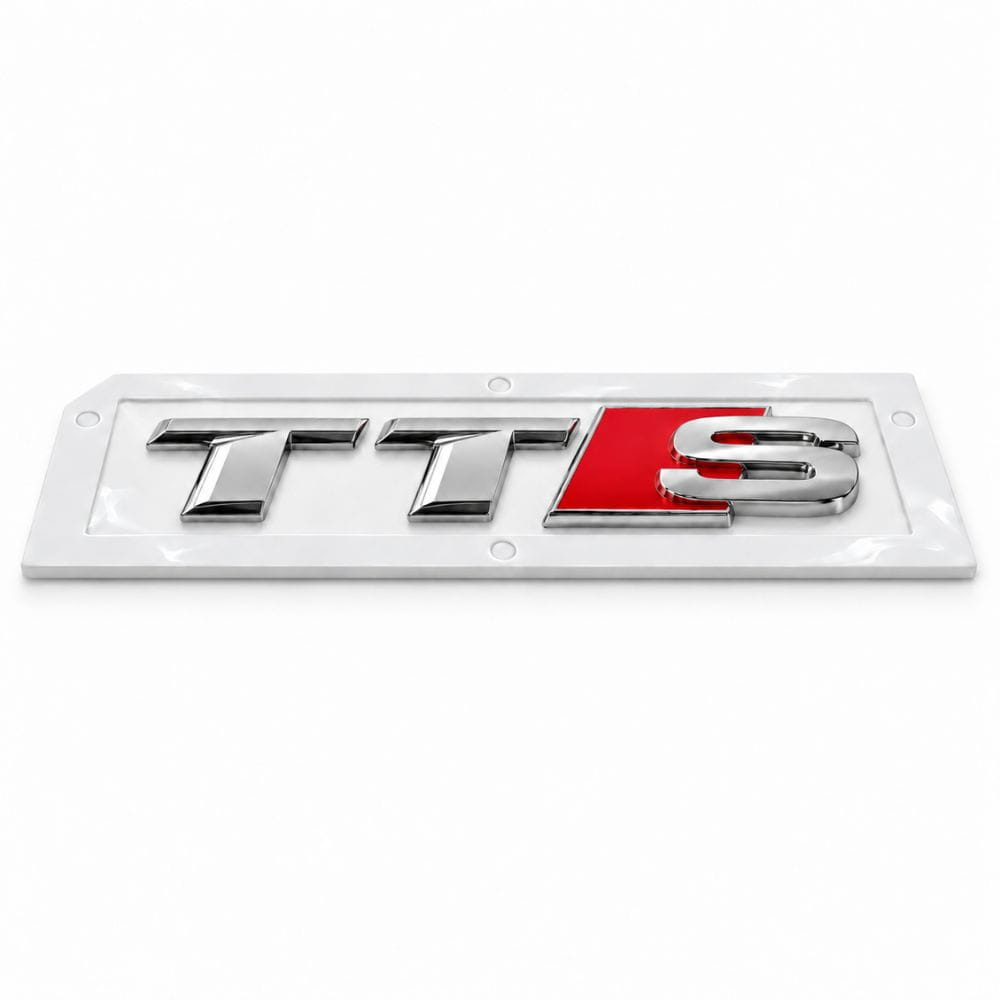 Emblema TTS cromado para maletero de coche Audi TTS 8S y otros modelos.