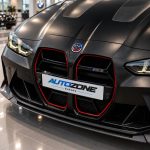 Kit de insignias conmemorativas 50 Aniversario en fibra de carbono negra para BMW M3 Touring G81.