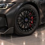 Kit de insignias conmemorativas 50 Aniversario en fibra de carbono negra para BMW M3 Touring G81.