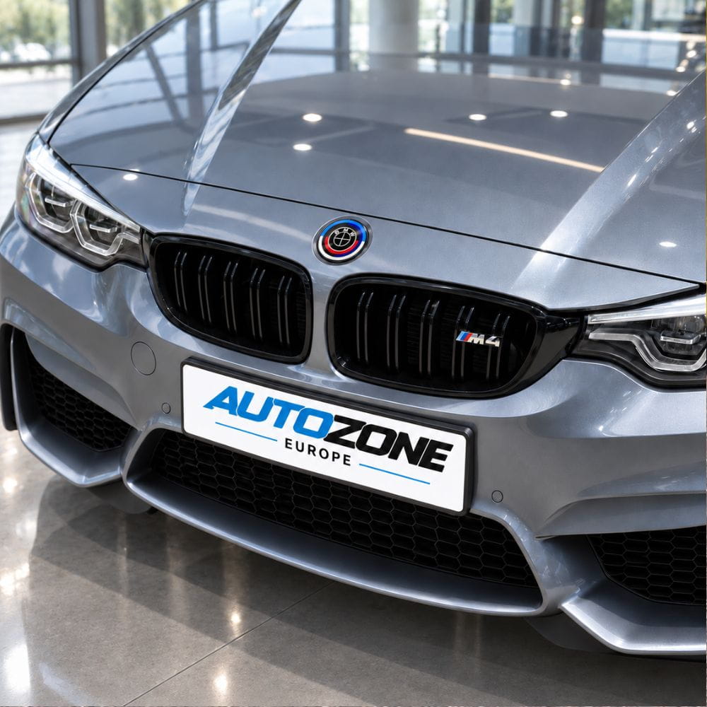 Kit de logotipos conmemorativos 50 Aniversario en fibra de carbono negra para BMW M4 F83 Cabrio.