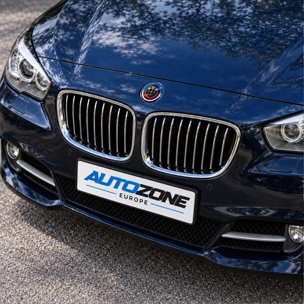 Kit de logotipos conmemorativos 50 Aniversario en fibra de carbono negra para BMW Serie 5 Gran Turismo F07 Pre-LCI.