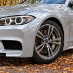 Kit de emblemas conmemorativos 50 Aniversario en fibra de carbono negra para BMW Serie 5 F10 y F11.